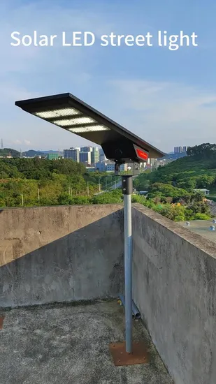 Exterior IP65 50W todo en uno Solar LED Street Garden Lamp con controlador MPPT Panel solar Microondas inteligente PIR Sensor de movimiento de inducción
