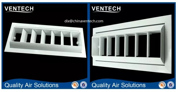 China Manufacturer Ventech Ventilation Aluminum Drum Louver Jet Supply Air Diffuser