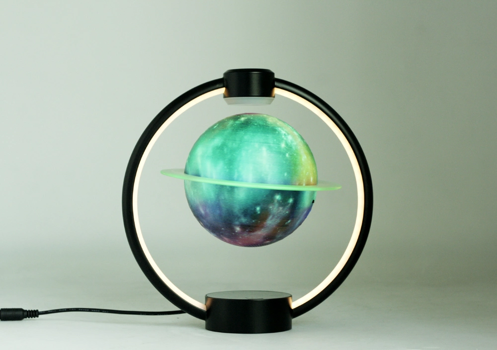 New Promotion Christmas Gift Magnetic Levitation Galaxy Saturn Moon Lamp with Bluetooth Speaker Remote Controller The RGB Light