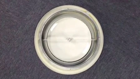 Difusor de aire de válvula de disco de metal con recubrimiento en polvo para sistema HVAC