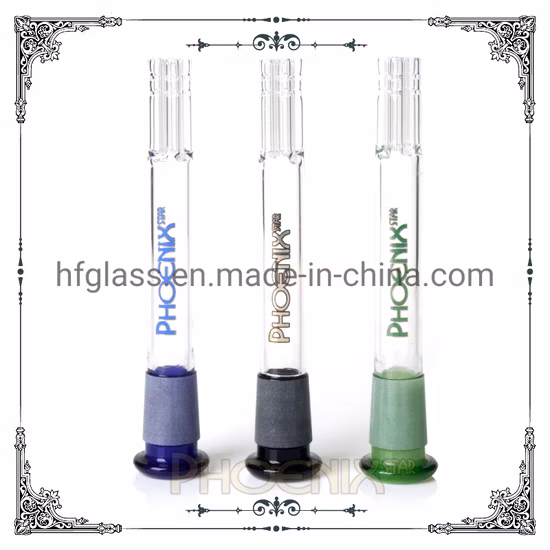 Phoenix Star Nuevo diseño 4 pulgadas Downstems con 5 brazos Difusor soplado a mano para vaso de vidrio Accesorio de plataforma DAB Accesorio de tubería de agua para fumar de vidrio