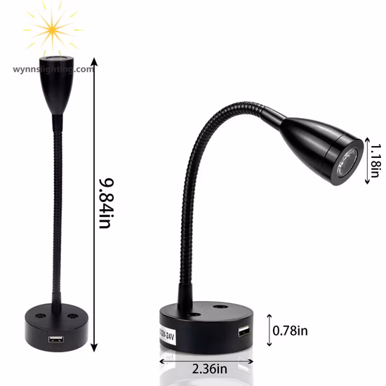 Tianhua europeo ligero ajustable 3 atenuador brillo plegable 3AAA batería LED lámpara de mesa de lectura de uñas con cargador de puerto USB
