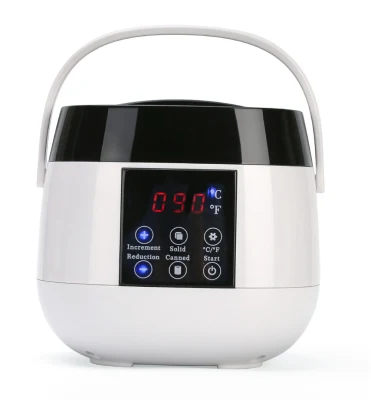 Nuevo calentador de cera eléctrico parafina cera SPA baño Melt Pot máquina calentador de cera con pantalla LCD