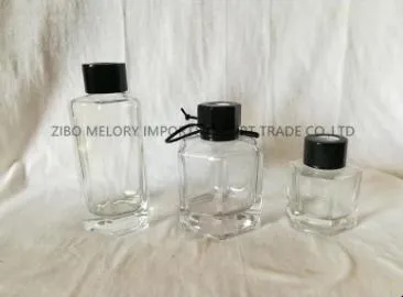 Difusor de láminas de vidrio extragrueso con tapa negra/plateada/dorada