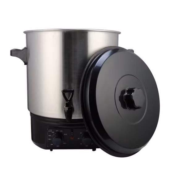 Calentador de velas de crisol de cera eléctrico de acero inoxidable 27L